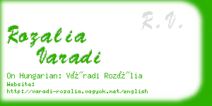 rozalia varadi business card